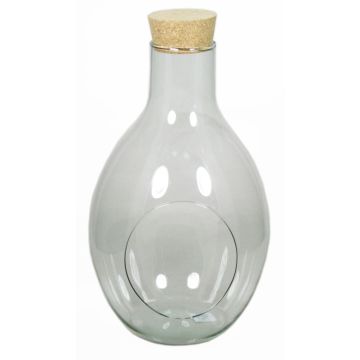 Flasche Glas Terrarium VINELLA mit Korken, klar, 48,5cm, Ø30cm