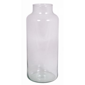 Glas Tisch Vase SIARA, klar, 35cm, Ø15cm