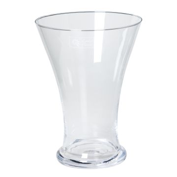 Glasvase DESTAN, transparent, 25cm, Ø18cm