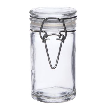 Glas mit Bügelverschluss VENKO, transparent, 8cm, Ø4,5cm