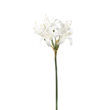 Künstliche Gartenamaryllis THABAN, beschneit, weiß, 65cm, Ø15cm