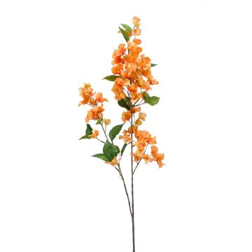 Kunstzweig Bougainvillea MONELS mit Blüten, orange, 115cm