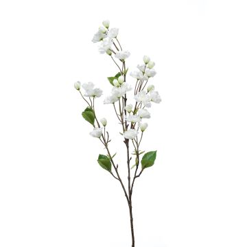 Kunstzweig Zierkirsche AKEMI mit Blüten, weiß, 90cm