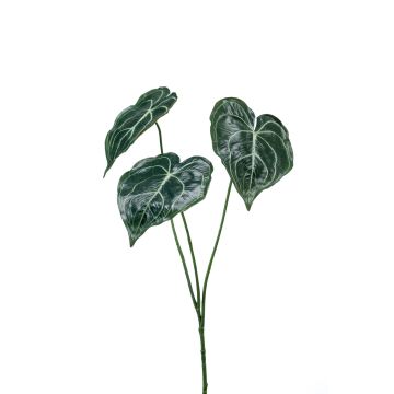 Kunstblätter Anthurium DEIKA auf Steckstab, grün, 60cm