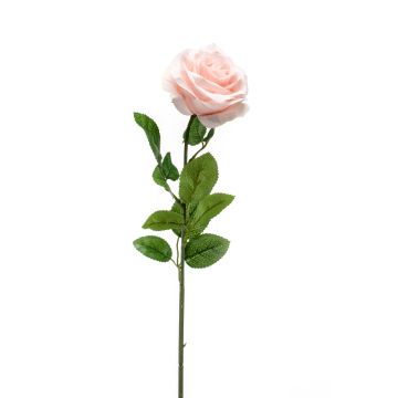Kunstblume Rose PEZOS, zartrosa, 60cm, Ø10cm