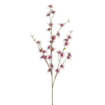 Kunstzweig Zaubernuss DOLEA mit Blüten, burgunderrot, 120cm