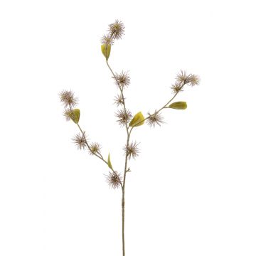 Dekozweig Zaubernuss CETINA mit Blüten, altviolett, 100cm