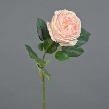 Kunstrose Kohl-Rose CATINCA, zartrosa, 60cm, Ø9cm