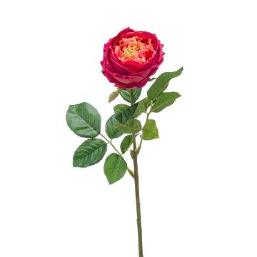 Textilblume Kohl-Rose CATINCA, pink, 60cmm, Ø9cm