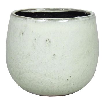 Keramik Übertopf PEYO, rund, blassgrün, 11,5cm, Ø14cm