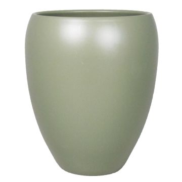 Vase URMIA MONUMENT aus Keramik, armeegrün-matt, 19cm, Ø16cm