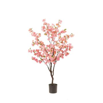 Kirschblütenbaum künstlich JANKFUN mit Blüten, Kunststamm, rosa, 135cm