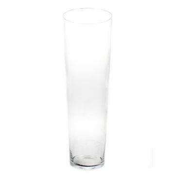 Glas Boden Vase AMNA AIR, konisch, klar, 70cm, Ø19cm