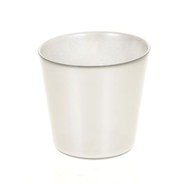 Pflanztopf ALENA SHINY, Glas, silber glänzend, 12,5cm, Ø13,3cm