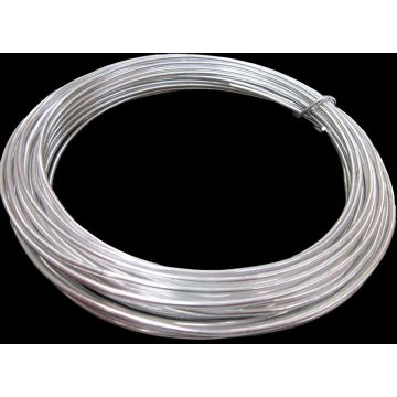 Aluminiumdraht TANEA, silber lackiert, 12m, Ø2mm Aluminiumdraht TANEA, silber lackiert, 12m, Ø2mm