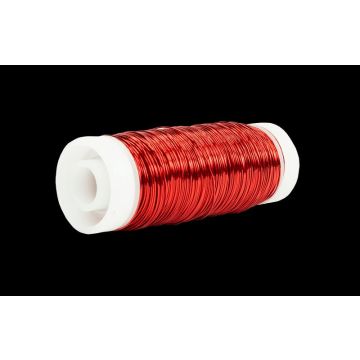Floristendraht UTINA, rot, 50g, 60m, Ø0,3mm