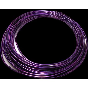 Aluminiumdraht TANEA, lila lackiert, 12m, Ø2mm