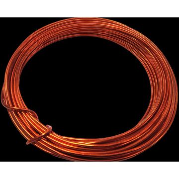 Aluminiumdraht TANEA, kupfer lackiert, 12m, Ø2mm