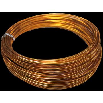 Aluminiumdraht TANEA, gold lackiert, 12m, Ø2mm