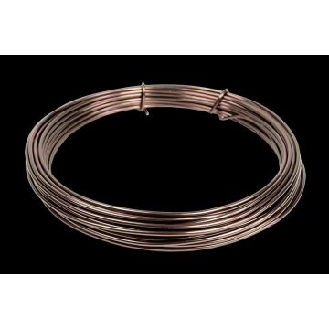 Aluminiumdraht TANEA, braun lackiert, 12m, Ø2mm