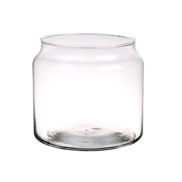 Tischlicht MARIETTE aus Glas, klar, 17cm, Ø19cm