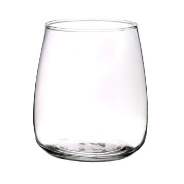 Blumenvase Glas HYDRI, klar, 17cm, Ø14cm