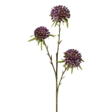 Kunstblumen Zweig Allium GLORF, violett, 60cm
