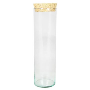 Gewürzglas mit Korken SINAN, transparent, 30cm, Ø8,5cm