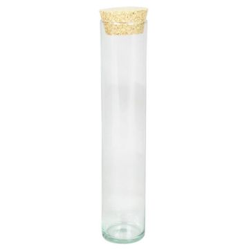 Gewürzglas mit Korken SINAN, transparent, 30cm, Ø6cm