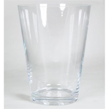 Tischvase ANNA OCEAN aus Glas, konisch, klar, 26cm, Ø20,2cm