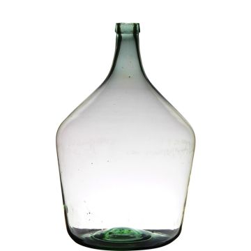 Ballonvase JENSON, Glas, recycelt, klar-grün, 46cm, Ø29cm, 15L