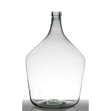 Ballonvase JENSON, Glas, recycelt, klar-grün, 50cm, Ø34cm, 25L