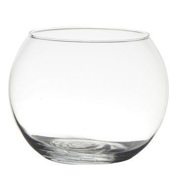 Kugelvase TOBI EARTH aus Glas, klar, 13cm, Ø16cm