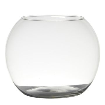 Kugelvase TOBI EARTH aus Glas, klar, 20cm, Ø25cm