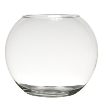 Kugelvase TOBI EARTH aus Glas, klar, 23cm, Ø30cm