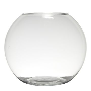 Kugelvase TOBI EARTH aus Glas, klar, 28cm, Ø34cm