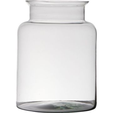 Deko Glasvase KARIN EARTH, recycelt, klar, 25cm, Ø19cm