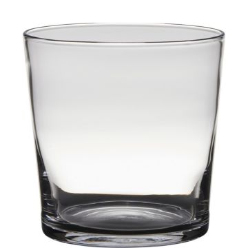 Übertopf aus Glas ALENA, transparent, 19cm, Ø19cm