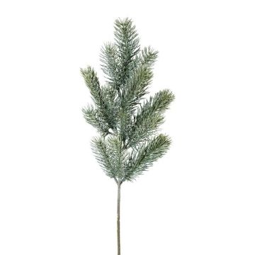 Dekozweig Blautanne SLOVAN, gefroren, weiß-grün, 50cm