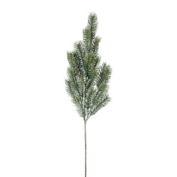 Dekozweig Blautanne SLOVAN, gefroren, weiß-grün, 60cm