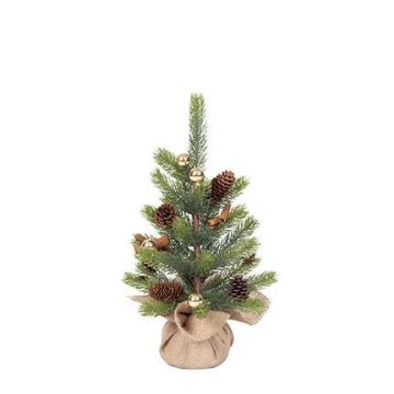 Künstlicher Tannenbaum KEMI, geschmückt, 45cm, Ø25cm