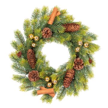 Künstlicher Weihnachtskranz KEMI, geschmückt, Ø35cm Künstlicher Weihnachtskranz KEMI, geschmückt, Ø35cm