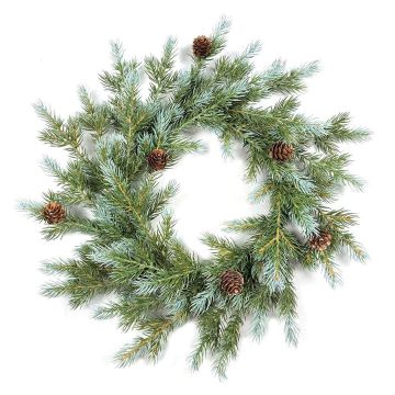 Kunst Fichten Kranz KOKKOLA mit Zapfen, grün, Ø40cm