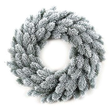 Künstlicher Tannenkranz INARI, beschneit, Ø45cm