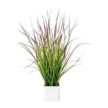 Kunst Japanisches Blutgras SANZA im Dekotopf, grün-rot, 45cm