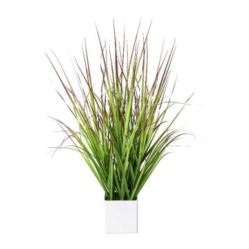 Kunst Japanisches Blutgras SANZA im Dekotopf, grün-rot, 60cm