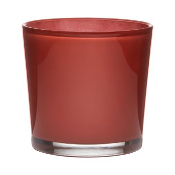 Übertopf aus Glas ALENA, koralle, 16cm, Ø17cm