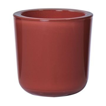 Glashalter für Teelicht NICK, koralle, 7,5cm, Ø7,5cm