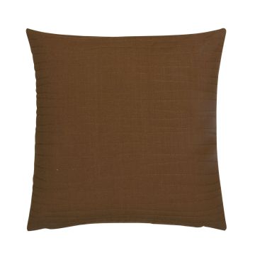 Deko Sofakissen SILENA, schokobraun, Ziernähte, 45x45cm