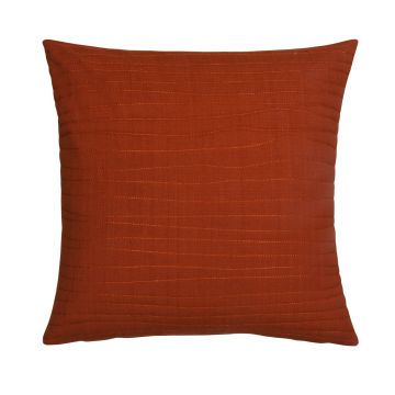 Deko Sofakissen SILENA, dunkelorange, Ziernähte, 45x45cm